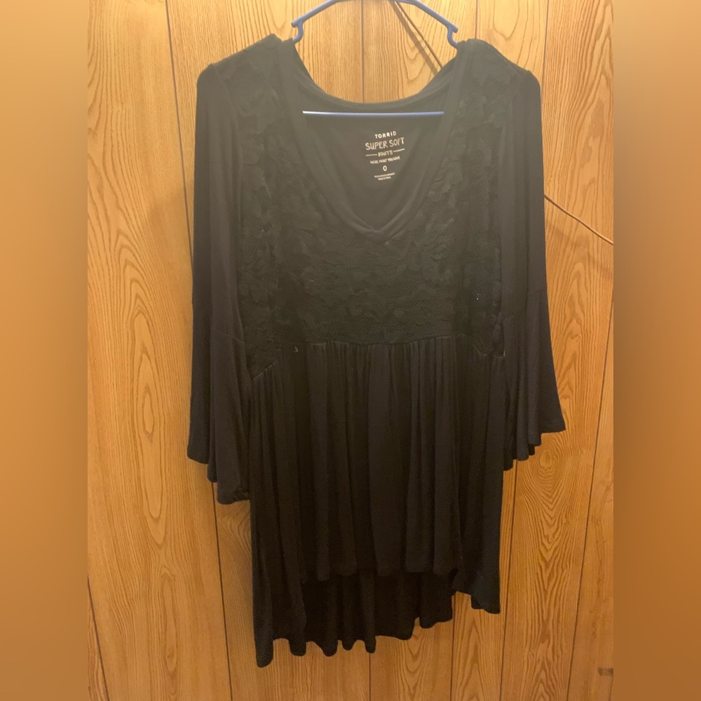 Gently worn black super soft blouse